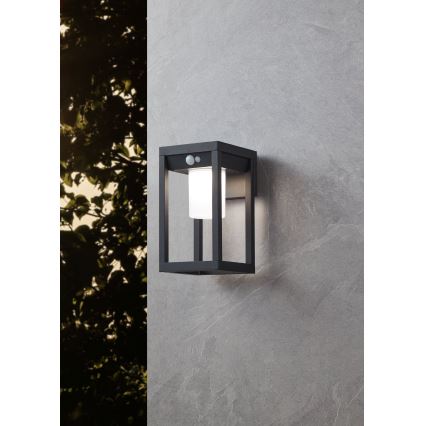 Eglo - LED Solar wandlamp met sensor LED/3,7W/3,7V 2000 mAh IP44