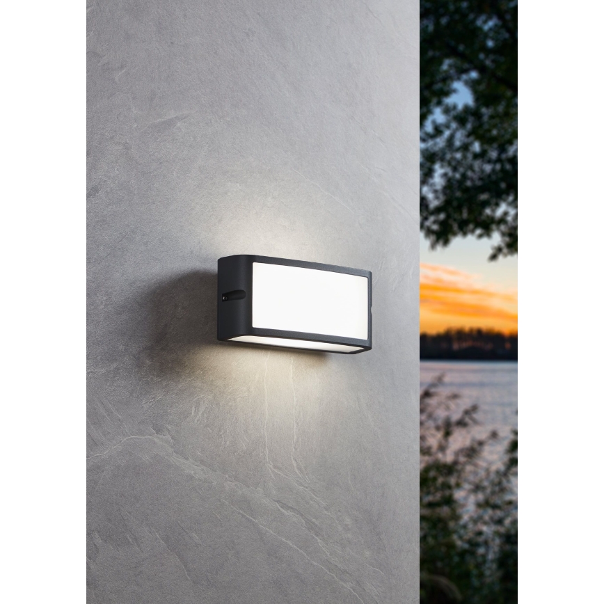 Eglo - LED Wandlamp voor buiten LED/10,5W/230V antraciet IP54