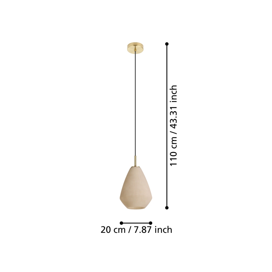 Eglo - Hanglamp aan een koord 1xE27/40W/230V