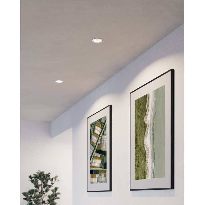 Eglo - Inbouwlamp 1xGU10/35W/230V wit