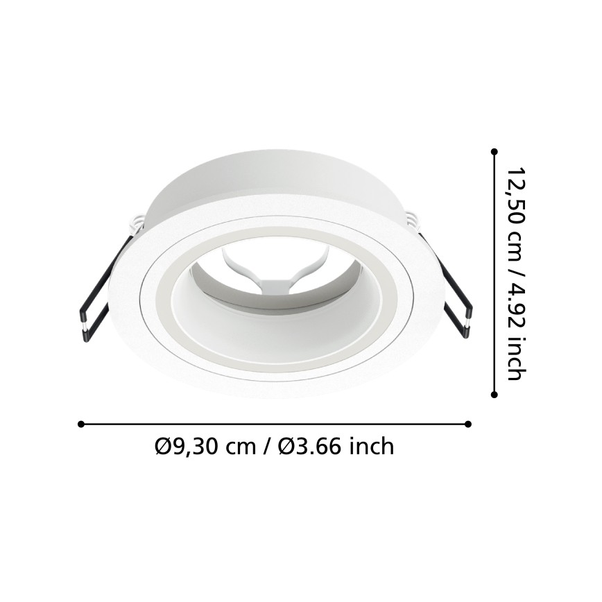 Eglo - Inbouwlamp 1xGU10/35W/230V wit