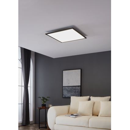 Eglo - LED Plafondlamp LED/33W/230V 60x60 cm zwart