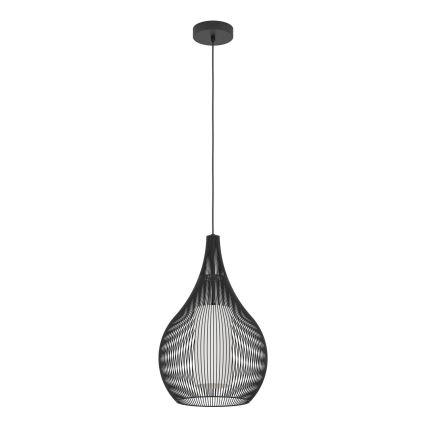 Eglo - Hanglamp aan een koord 1xE27/40W/230V zwart