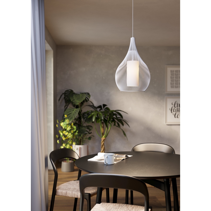 Eglo - Hanglamp aan een koord 1xE27/40W/230V wit