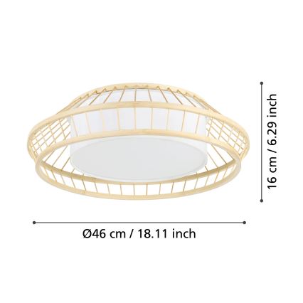 Eglo - LED RGBW Dimbare plafondlamp LED/22W/230V 2700-6500K