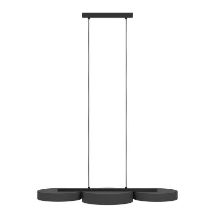 Eglo - LED RGBW Dimbare hanglamp aan een koord 3xLED/7,5W/230V 2700-6500K zwart