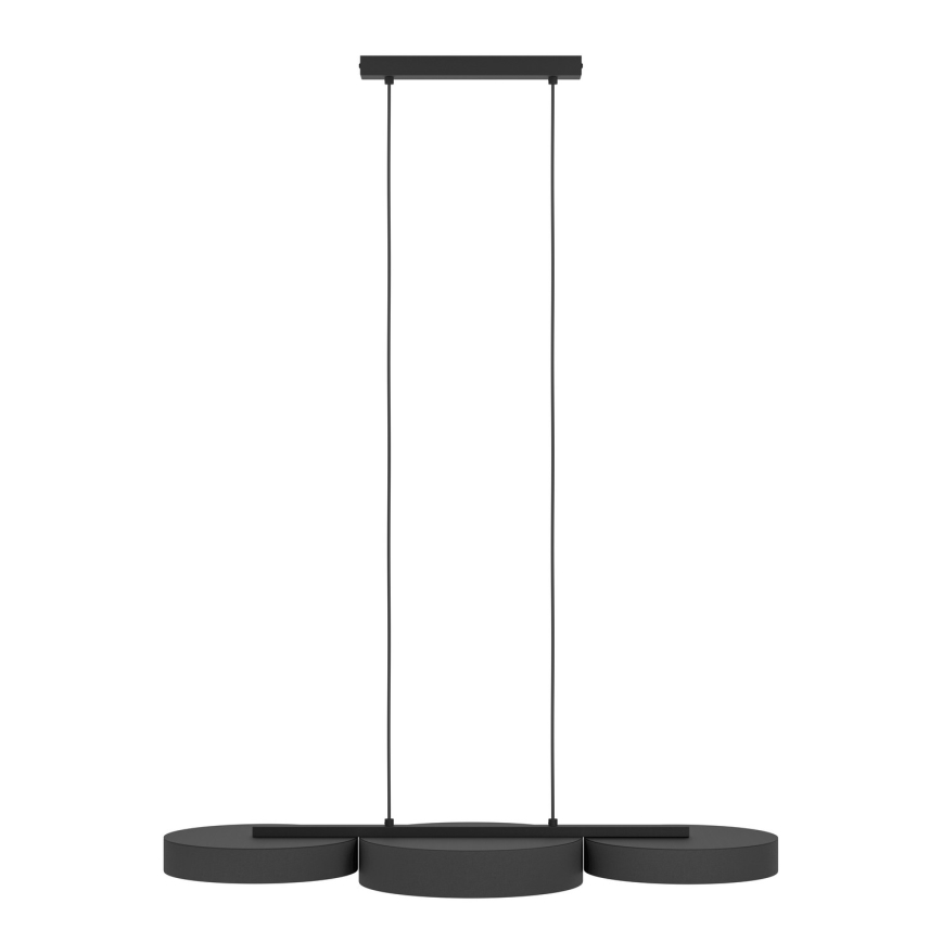 Eglo - LED RGBW Dimbare hanglamp aan een koord 3xLED/7,5W/230V 2700-6500K zwart