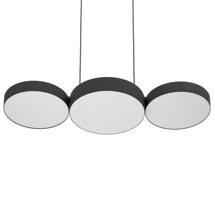 Eglo - LED RGBW Dimbare hanglamp aan een koord 3xLED/7,5W/230V 2700-6500K zwart