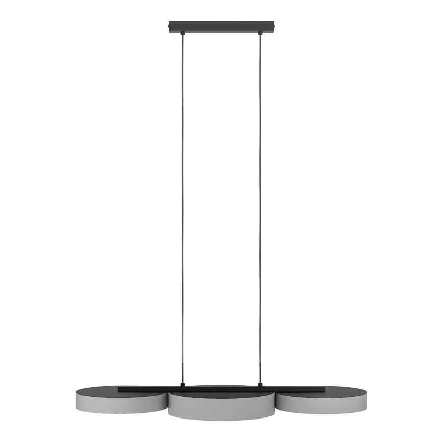 Eglo - LED RGBW Dimbare hanglamp aan een koord 3xLED/7,5W/230V 2700-6500K grijs