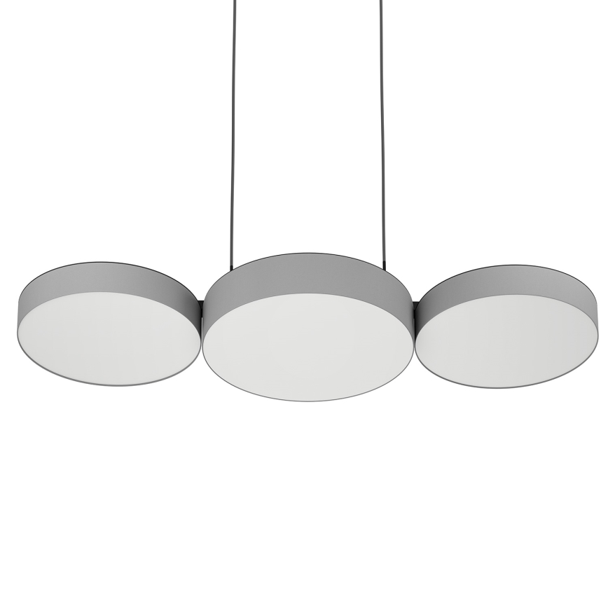 Eglo - LED RGBW Dimbare hanglamp aan een koord 3xLED/7,5W/230V 2700-6500K grijs