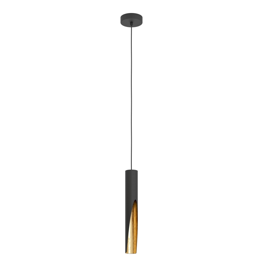 Eglo - LED Hanglamp aan een koord 1xGU10/4,5W/230V zwart/goud