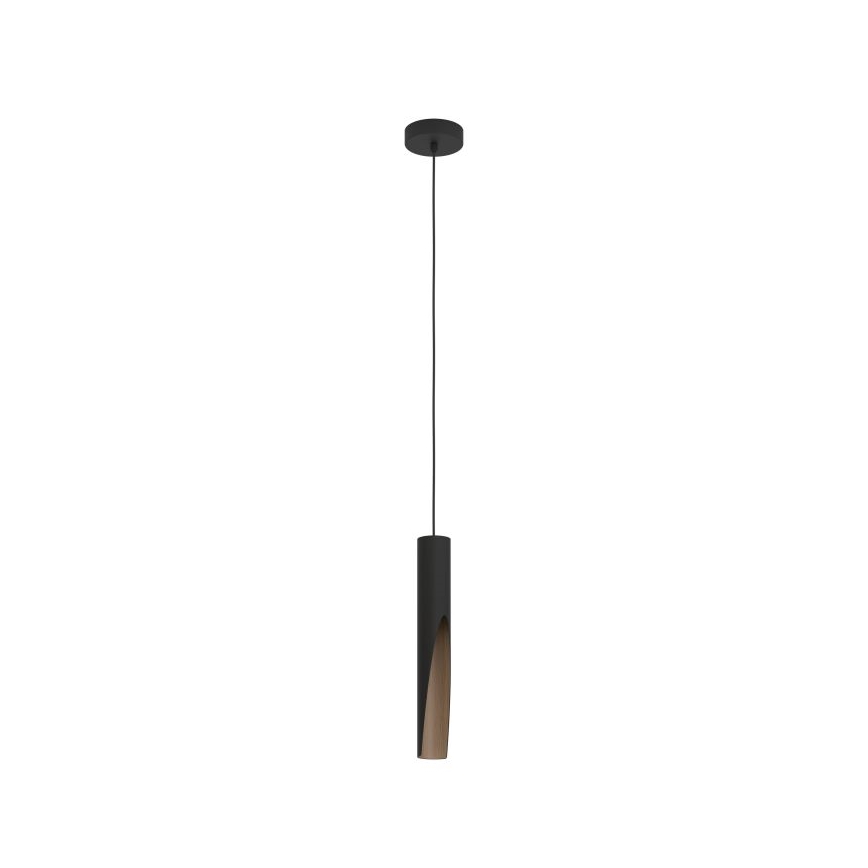 Eglo - LED Hanglamp aan een koord 1xGU10/4,5W/230V zwart/bruin