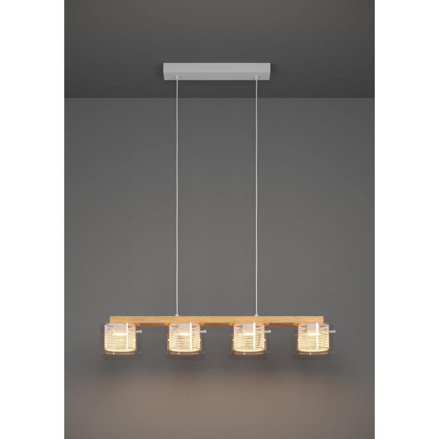 Eglo - LED RGBW Dimbare hanglamp aan een koord 4xLED/3,7W/230V 2700-6500K