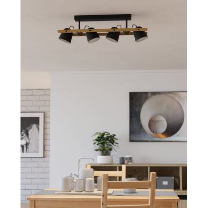 Eglo - LED RGBW Dimbare bevestigde hanglamp 4xLED/3,7W/230V 2700-6500K