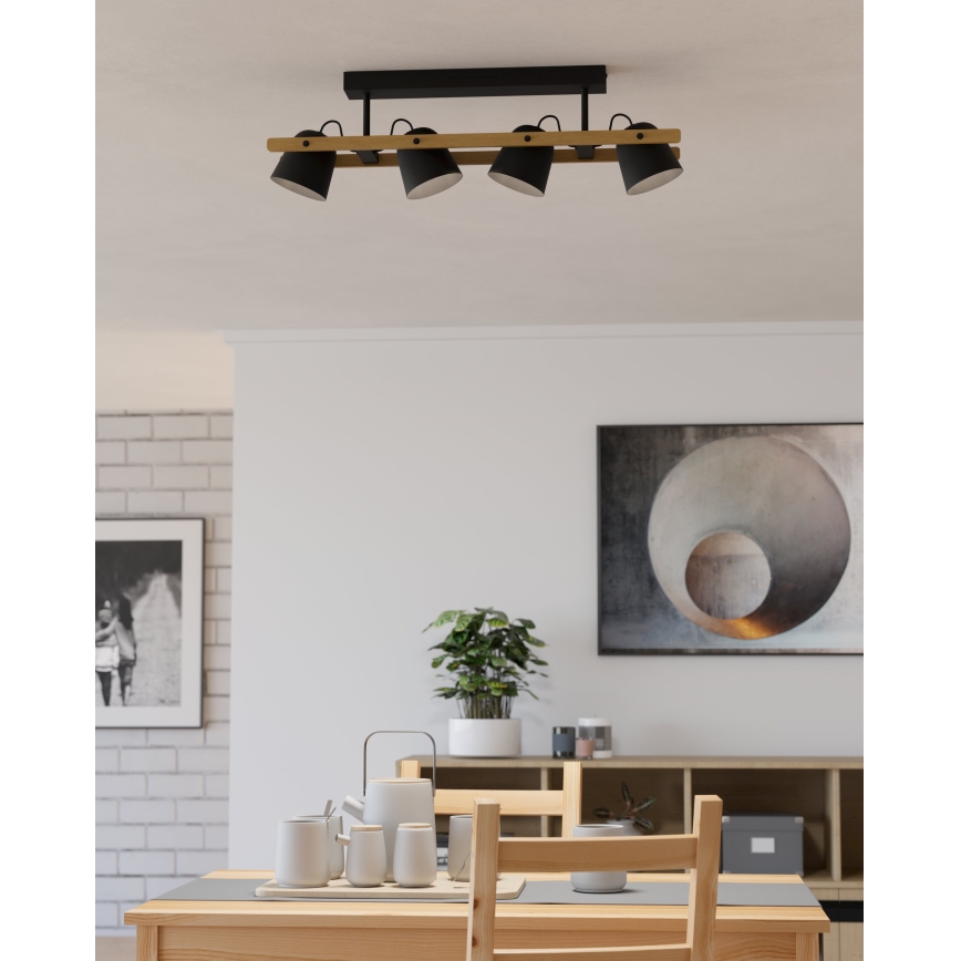 Eglo - LED RGBW Dimbare bevestigde hanglamp 4xLED/3,7W/230V 2700-6500K