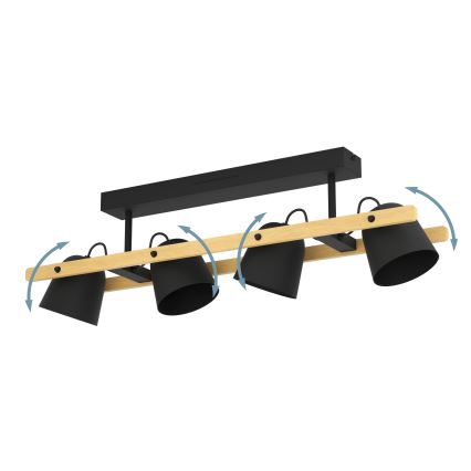Eglo - LED RGBW Dimbare bevestigde hanglamp 4xLED/3,7W/230V 2700-6500K