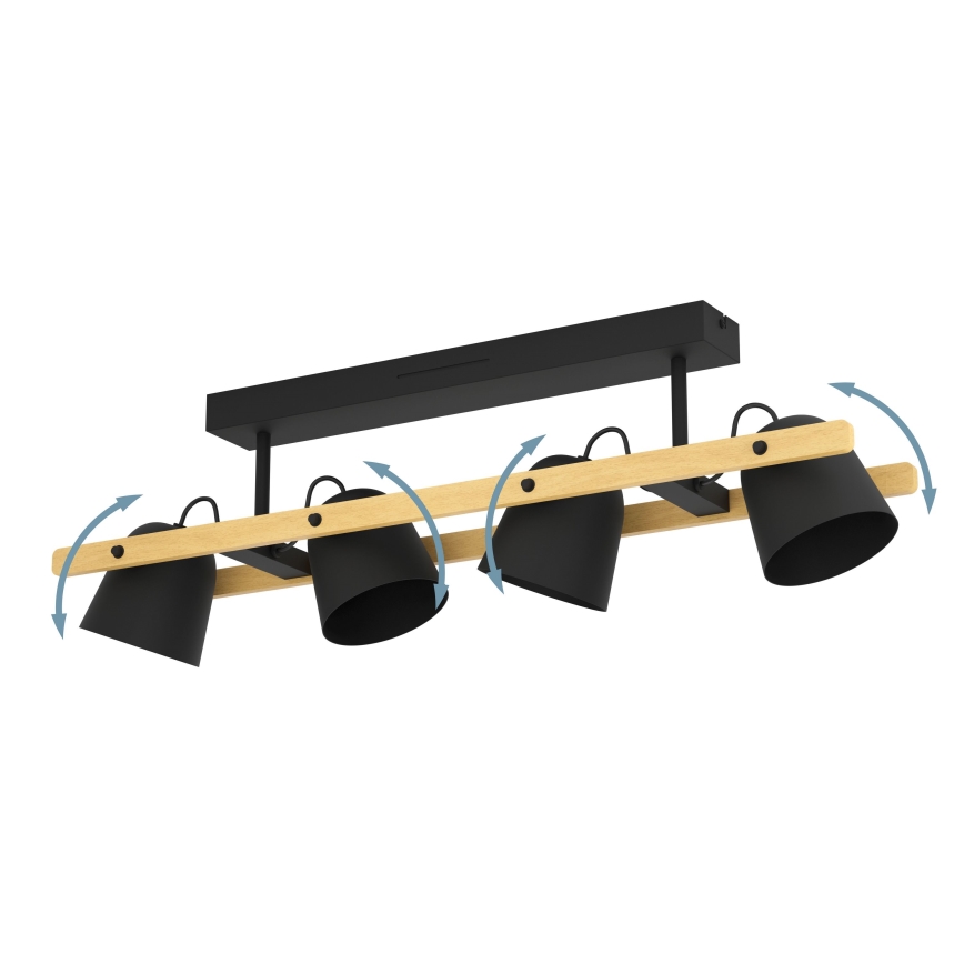 Eglo - LED RGBW Dimbare bevestigde hanglamp 4xLED/3,7W/230V 2700-6500K