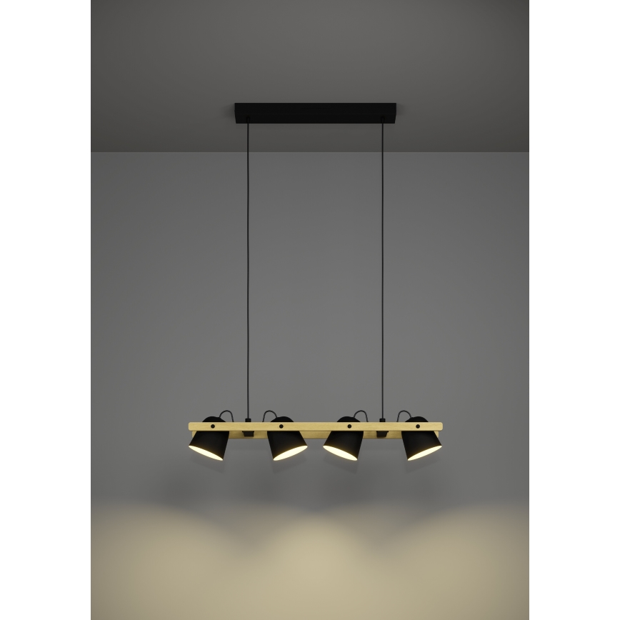 Eglo - LED RGBW Dimbare hanglamp aan een koord 4xLED/3,7W/230V 2700-6500K