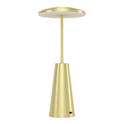 Eglo - LED Dimbaar aanraken buitenshuis lamp LED/2,8W/5V 2400K/3000K/4000K 5200 mAh IP54 goud