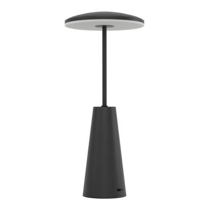 Eglo - LED Dimbaar aanraken buitenshuis lamp LED/2,8W/5V 2400K/3000K/4000K 5200 mAh IP54 zwart