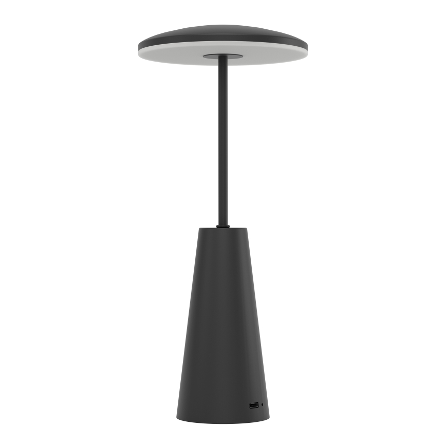 Eglo - LED Dimbaar aanraken buitenshuis lamp LED/2,8W/5V 2400K/3000K/4000K 5200 mAh IP54 zwart
