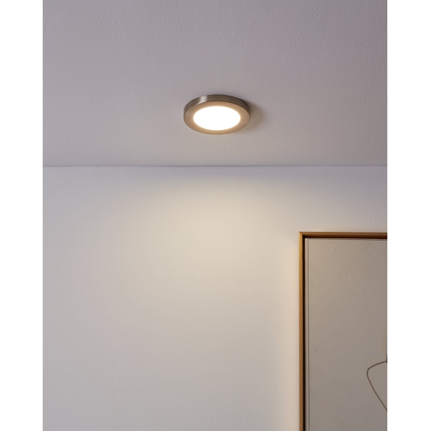 Eglo - LED Hang plafondverlichting LED/5,5W/230V 4000K mat chroom