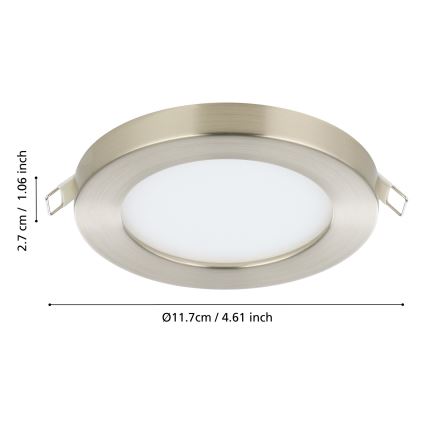 Eglo - LED Hang plafondverlichting LED/5,5W/230V 4000K chroom