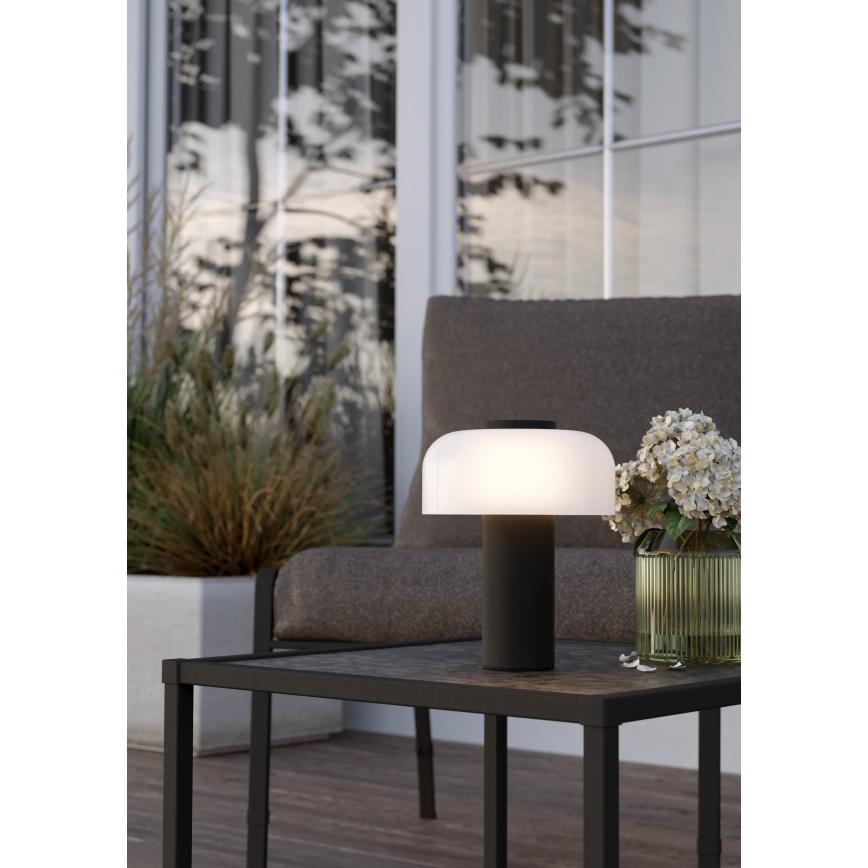 Eglo - LED Dimbaar aanraken buitenshuis lamp LED/2,25W/5V 2400-4000K 5200 mAh IP44 zwart/wit