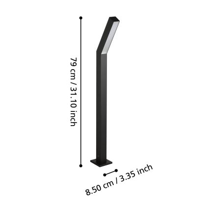 Eglo - LED buitenlamp 2x LED/4,5W/230V IP44 zwart