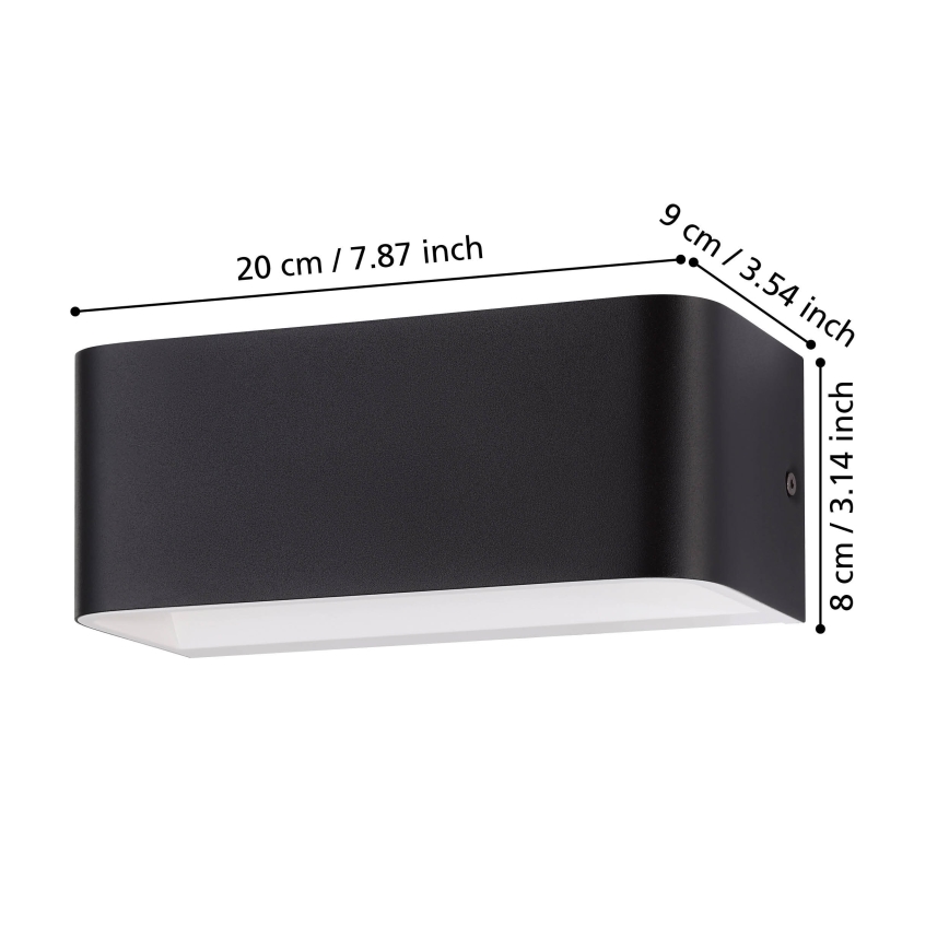 Eglo - LED wand verlichting LED/10W/230V 3000K zwart