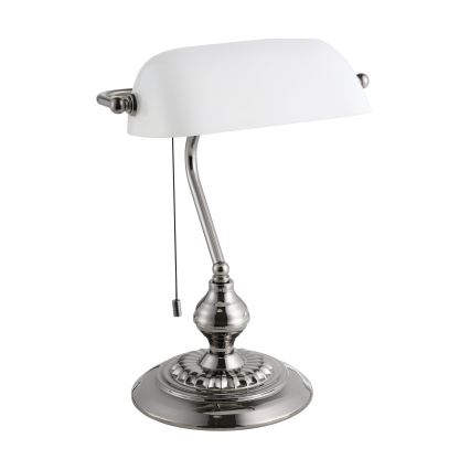Eglo - Tafellamp 1xE27/60W/230V wit/glanzend chroom