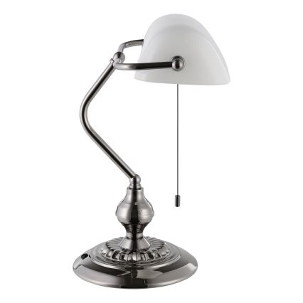 Eglo - Tafellamp 1xE27/60W/230V wit/glanzend chroom