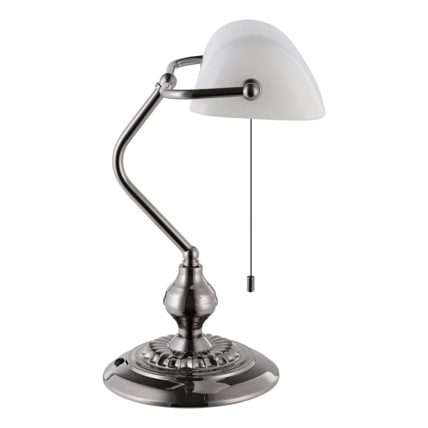 Eglo - Tafellamp 1xE27/60W/230V wit/glanzend chroom
