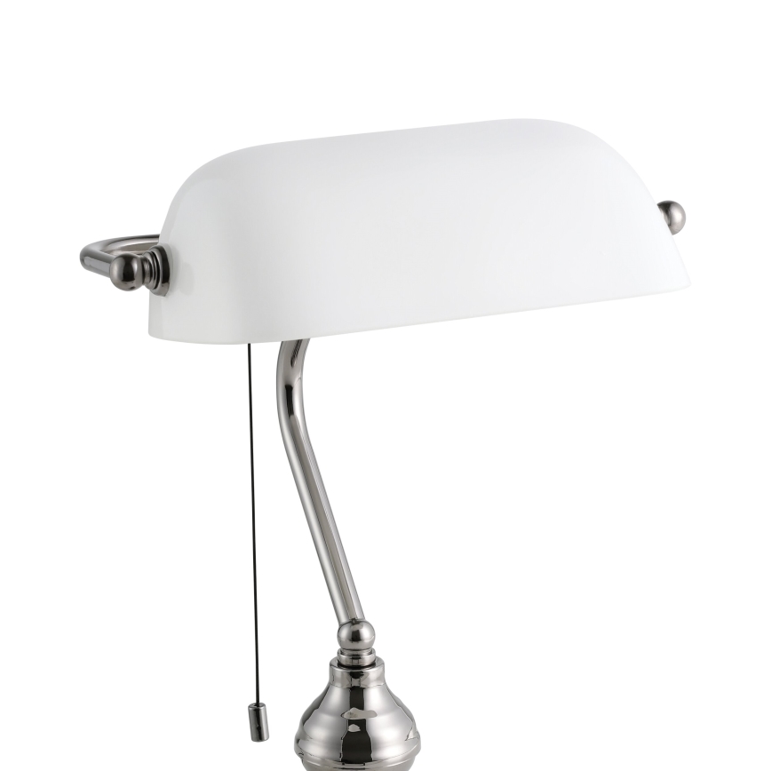 Eglo - Tafellamp 1xE27/60W/230V wit/glanzend chroom
