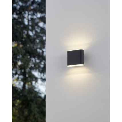 Eglo - LED Wandlamp voor buiten 2xLED/2,9W/230V 3000K/4000K/6500K IP65