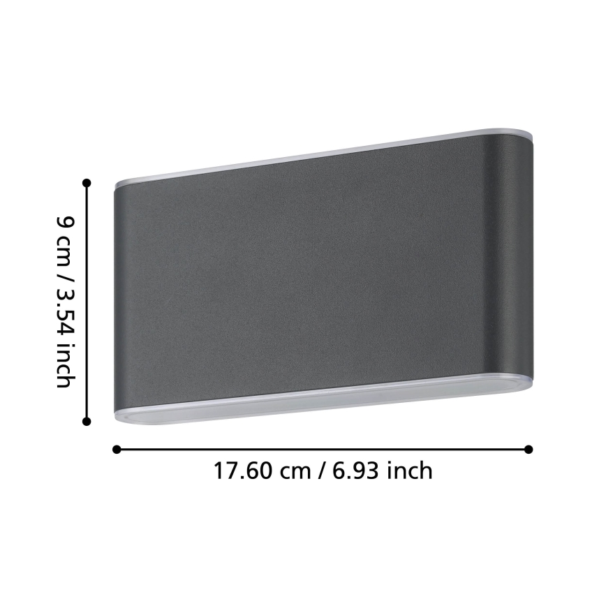 Eglo - LED Wandlamp voor buiten 2xLED/5,8W/230V IP65