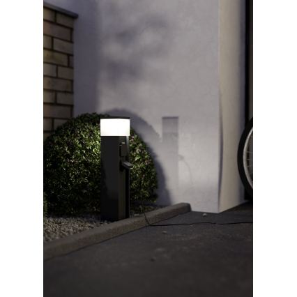 Eglo - Buitenlamp met 2 stopcontacten 1x E27/25W/230V IP54 antraciet