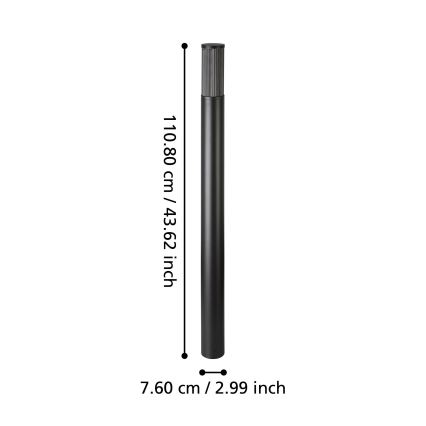 Eglo - Buitenlamp 1xE27/15W/230V 110 cm IP54