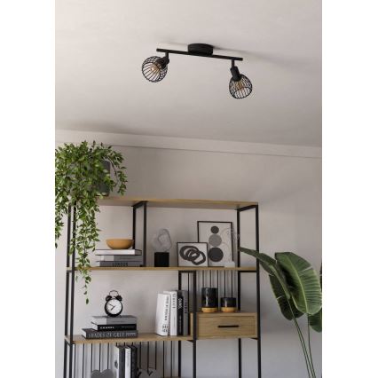 Eglo - Spot 2xE14/40W/230V zwart