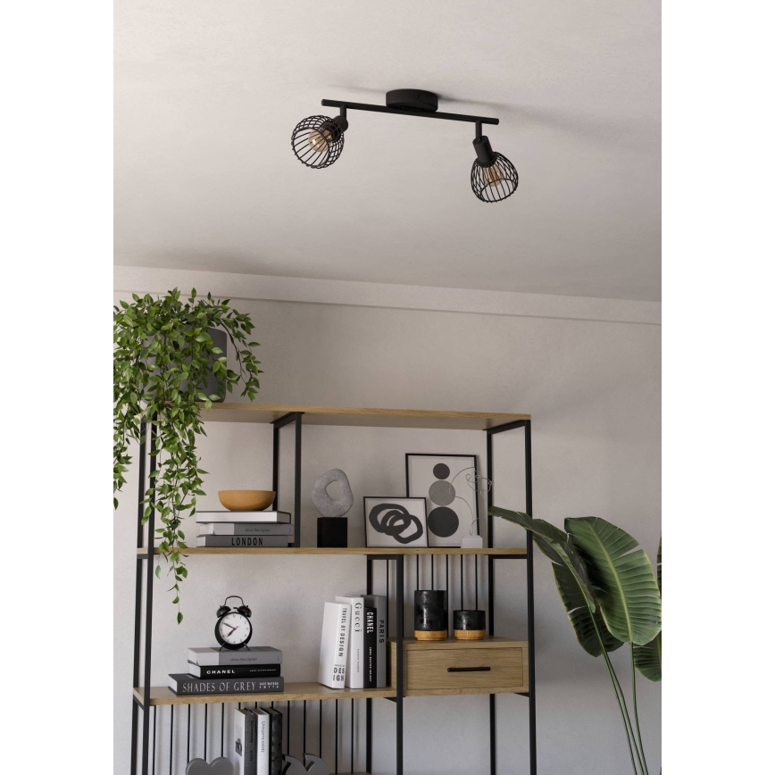 Eglo - Spot 2xE14/40W/230V zwart