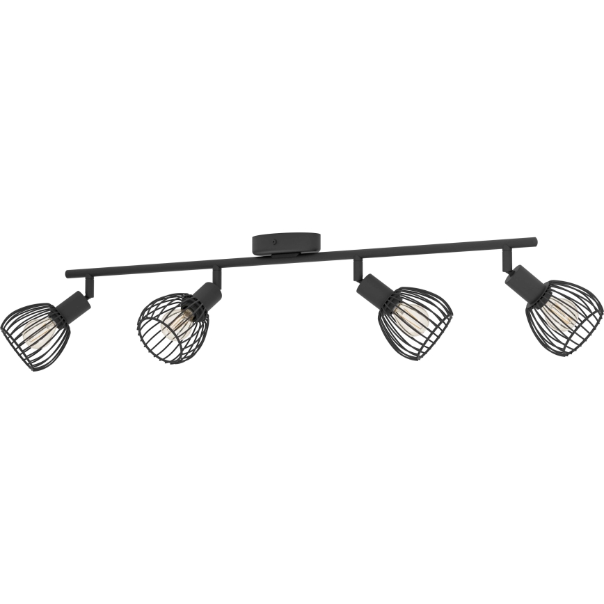 Eglo - Spot 4xE14/40W/230V zwart