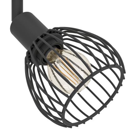 Eglo - Spot 4xE14/40W/230V zwart