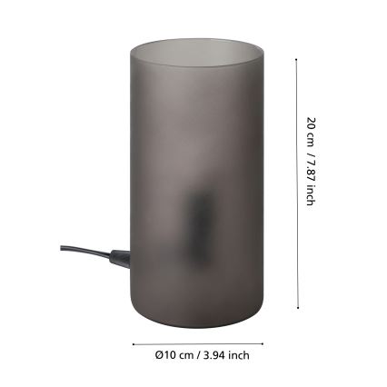 Eglo - Tafellamp 1xE14/60W/230V zwart