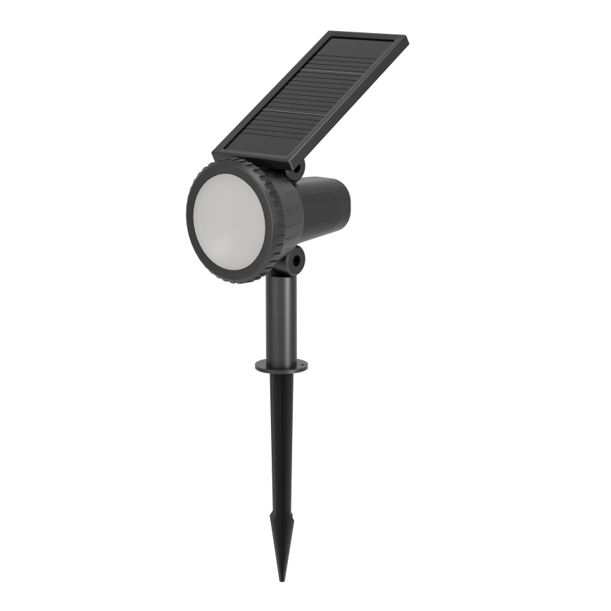 Eglo - Dimbare LED RGBW solarlamp, 3W/4,5V, IP44, zwart + afstandsbediening