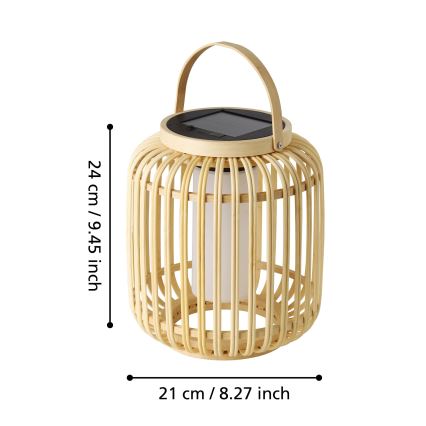 Eglo - LED Solar tafellamp LED/3,3W/3,7V 1800 mAh IP44