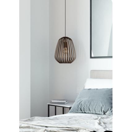 Eglo - Hanglamp aan kabel 1xE27/40W/230V bronskleurig