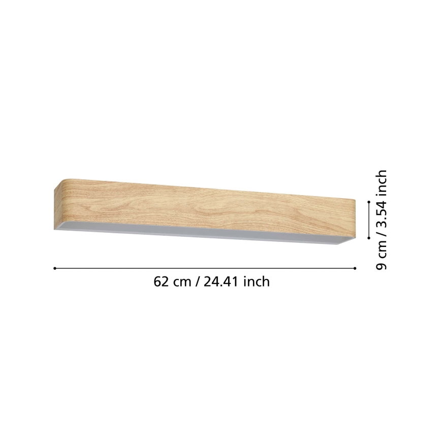 Eglo - LED Badkamer wandlamp LED/26,5W/230V 3000K IP44 beige