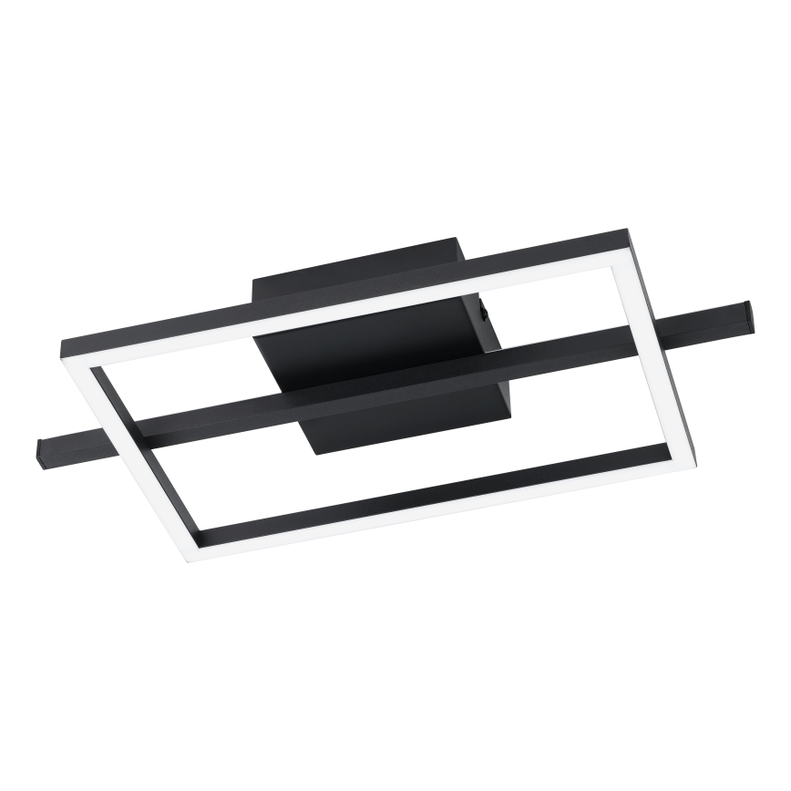 Eglo - LED RGBW Dimbare plafondlamp LED/17W/230V 2700-6500K zwart + afstandsbediening