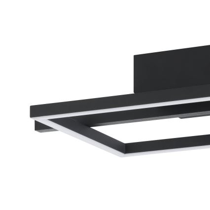 Eglo - LED RGBW Dimbare plafondlamp LED/17W/230V 2700-6500K zwart + afstandsbediening