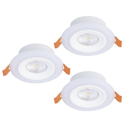Eglo - SET 3xLED RGBW Dimbare en hangende badkamer verlichting 3xLED/3,8W/230V 2700-6500K IP44 + afstandsbediening
